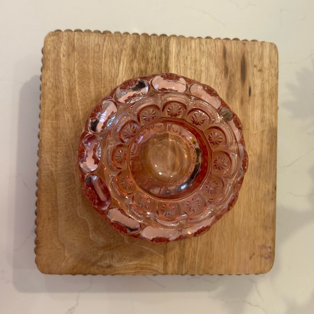 Pink Moon and Stars Covered Compote Candy Dish - Picture 5 of 8